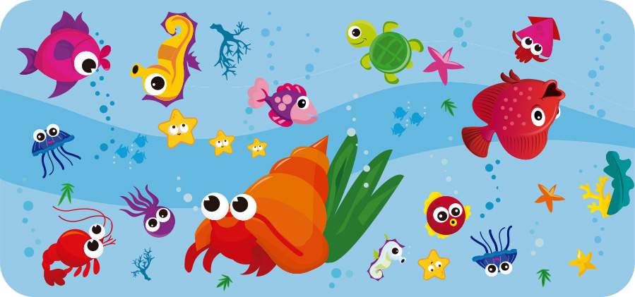 Proyecto de imagen corporativa Agua del Rosal, Diseño de film pack de 6 botellas de 0.33L infantil, parte superior