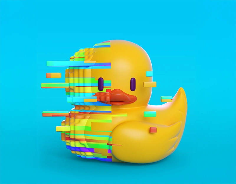 Duckfactory diseño patito glitch Duckfactory diseño patito glitch