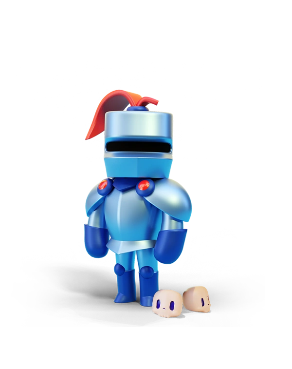 Duckfactory diseño de personaje caballero Duckfactory diseño de personaje caballero