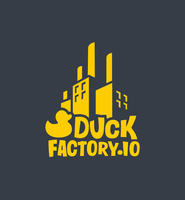 logo versión negativo Duckfactory 1 logo versión negativo Duckfactory 1
