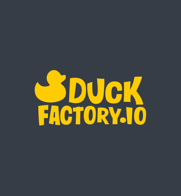logo versión negativo Duckfactory 3 logo versión negativo Duckfactory 3