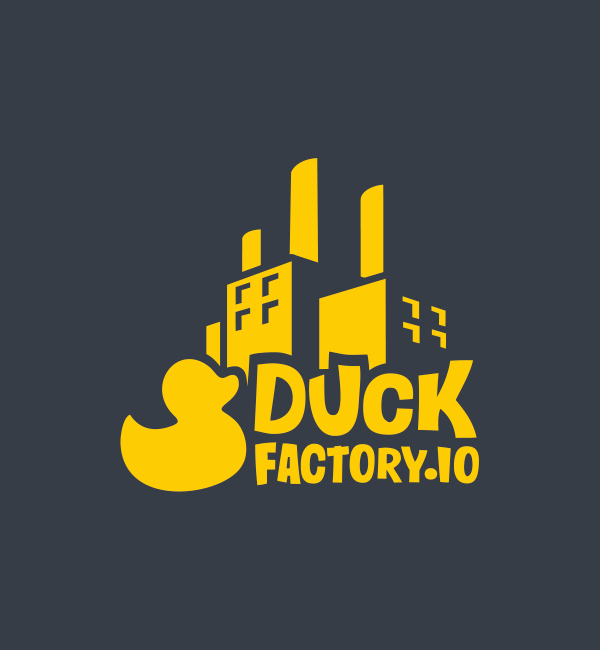 logo versión negativo Duckfactory 4 logo versión negativo Duckfactory 4