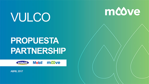 Diseño de slide o diapositiva 1 de la presentación en PowerPoint realizada para Moove Lubricantes, distribuidores de la marca Mobil.