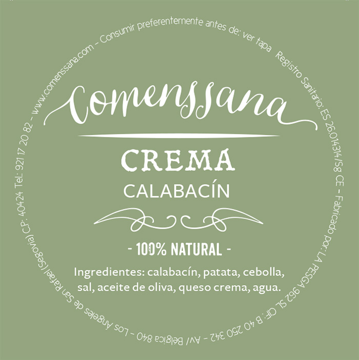 Branding Comenssana, diseño de etiqueta de producto Branding Comenssana, diseño de etiqueta de producto