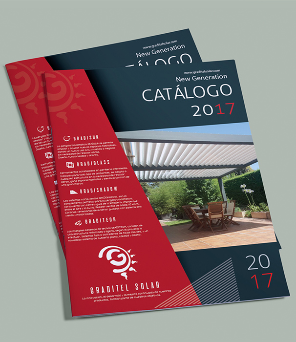 Diseño gráfico catálogo Graditel Solar, imagen 1. Diseño gráfico catálogo Graditel Solar, imagen 1.