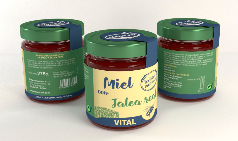 Diseño packaging miel con jalea Diseño packaging miel con jalea