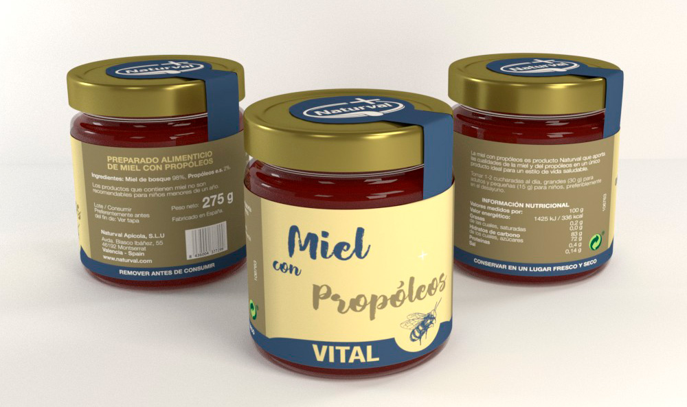Diseño packaging miel con propoleos Diseño packaging miel con propoleos