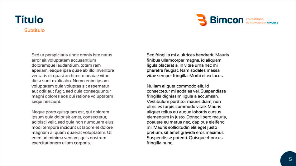 Diseño corporativo consultoría Bimcon, plantilla presentación PowerPoint 4. Diseño corporativo consultoría Bimcon, plantilla presentación PowerPoint 4.