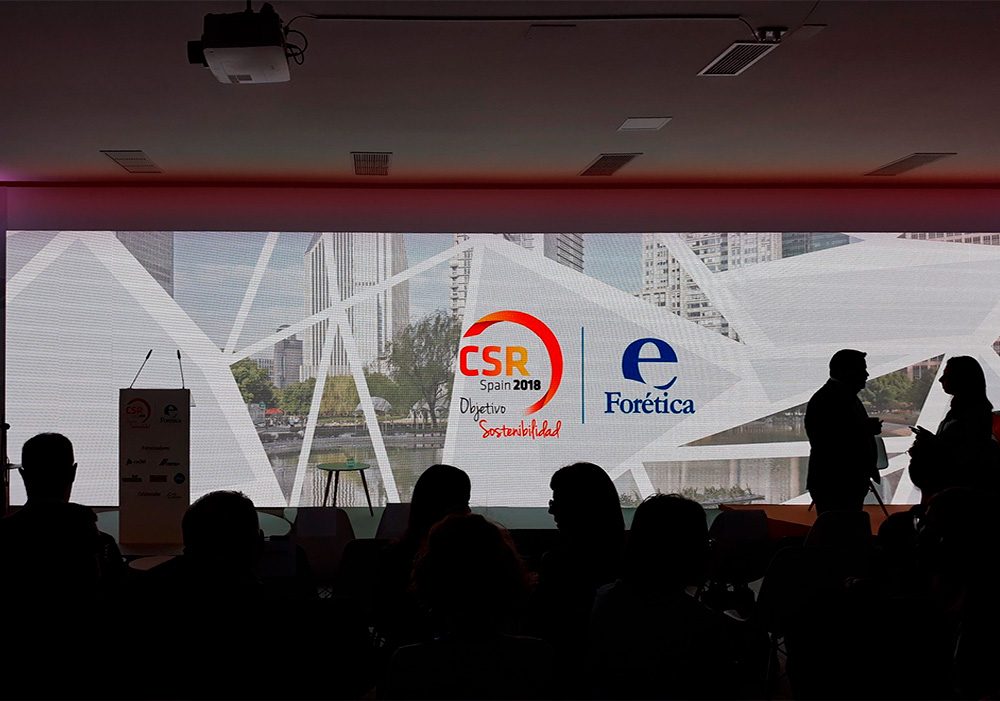 imagen corporativa evento CSR Spain 2018 Diseño infografía ilustración agenda 2030