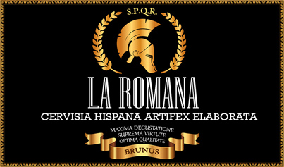 Imagen corporativa marca de cerveza La Romana, diseño de logotipo.