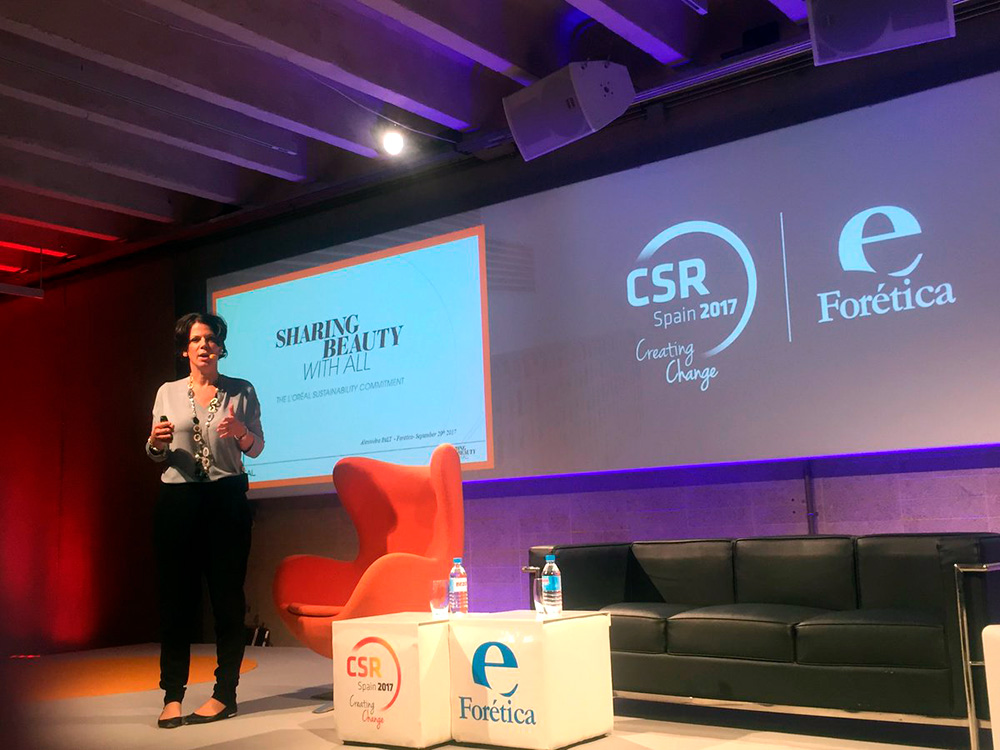 Ponencia evento CSR Spain 2017 Proyecto de Branding, imagen corporativa, Forética, diseño infografía social