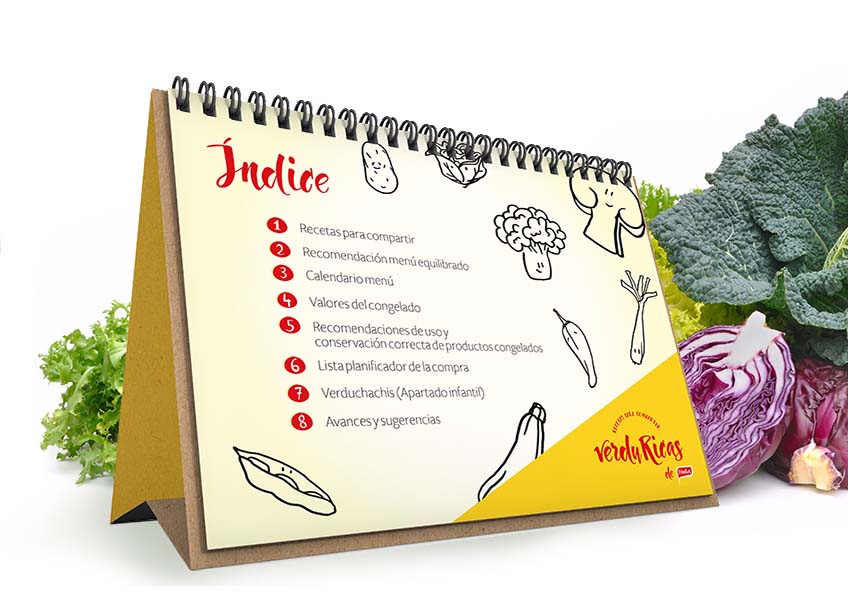 Proyecto de diseño gráfico verduRicas Findus, 11. Proyecto de diseño gráfico verduRicas Findus, 11.