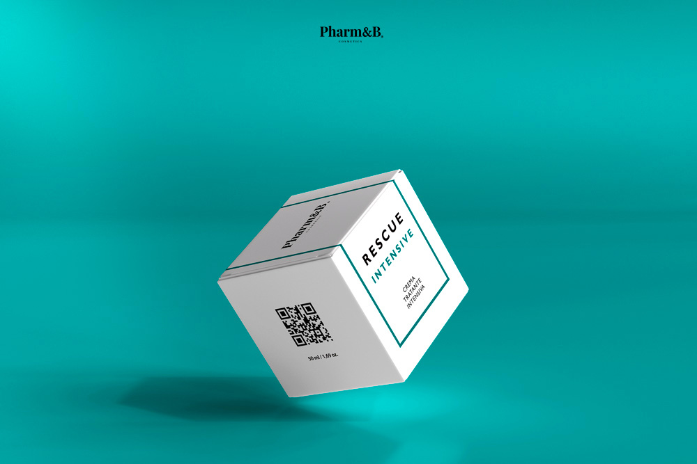 Diseño de packaging realizado para la marca de cosmética Pharm&B, caja. Diseño de packaging realizado para la marca de cosmética Pharm&B, caja.
