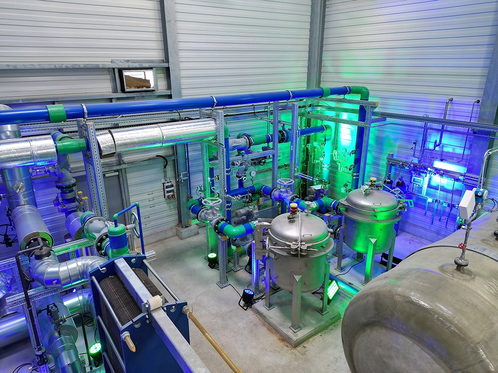 Sistema de tuberías aquatherm para instalación de energía geotérmica