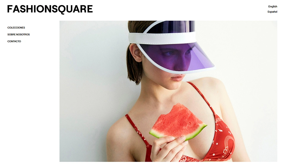 Diseño página web Showroom Fashionsquare