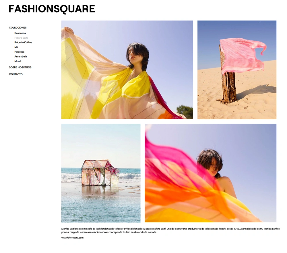 Diseño página web Fashionsquare, imagen 2