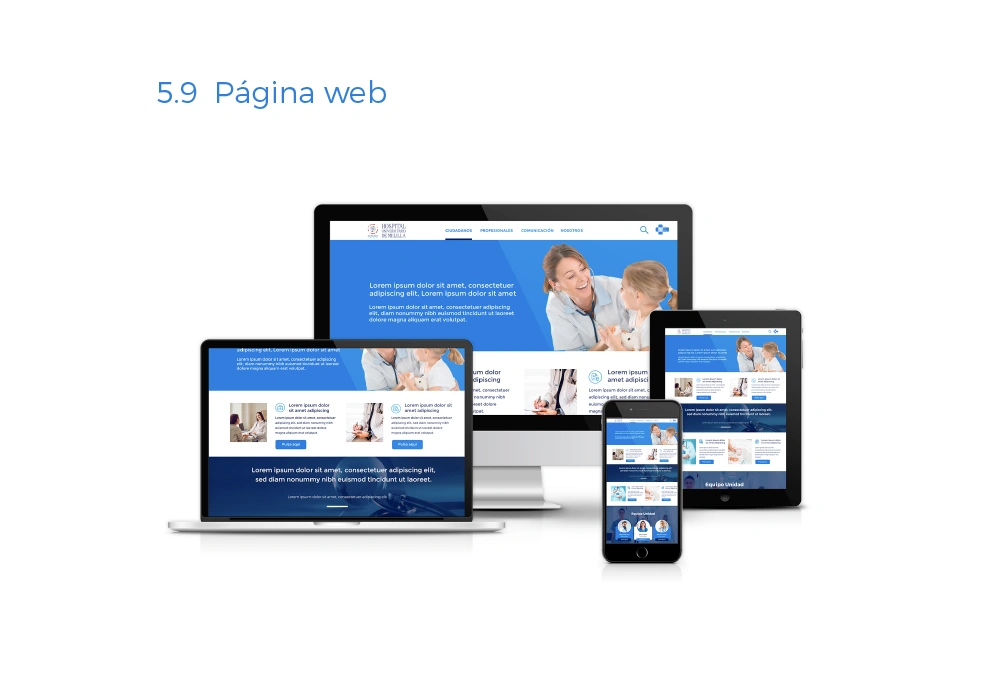 Diseño página web Hospital Universitario de Melilla Diseño página web Hospital Universitario de Melilla
