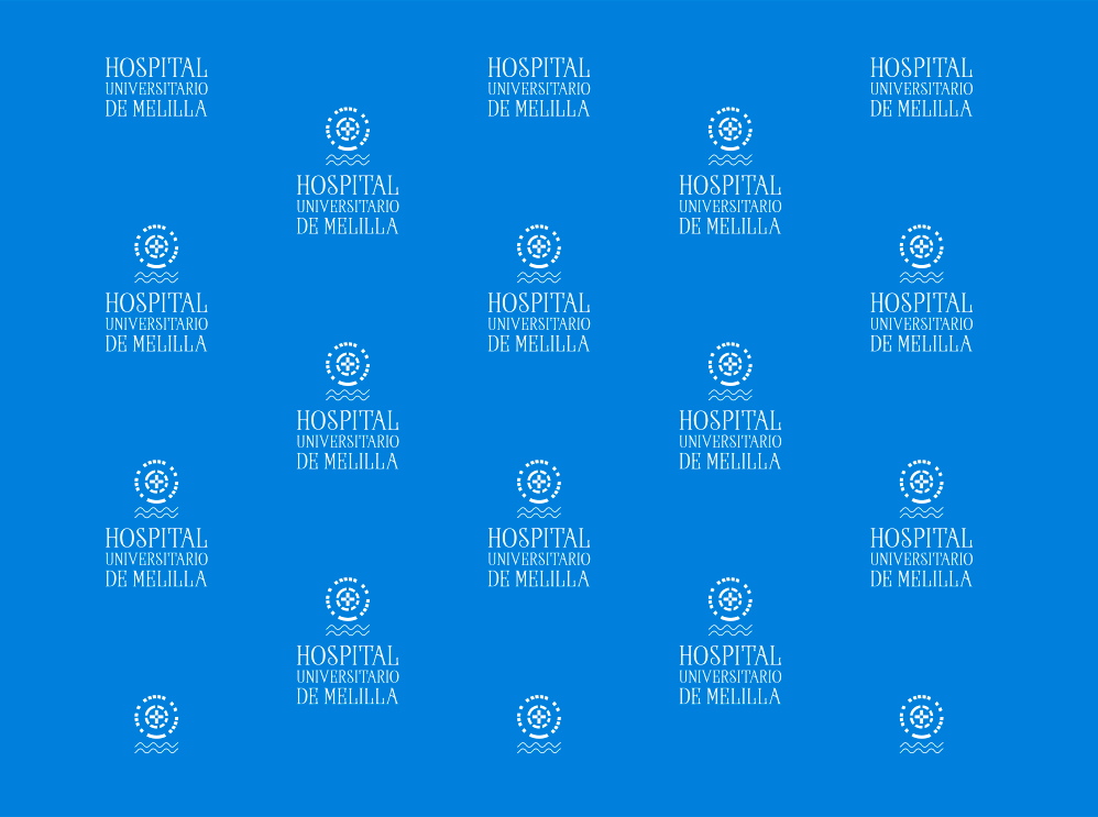 Diseño photocall Hospital Universitario de Melilla Diseño photocall Hospital Universitario de Melilla