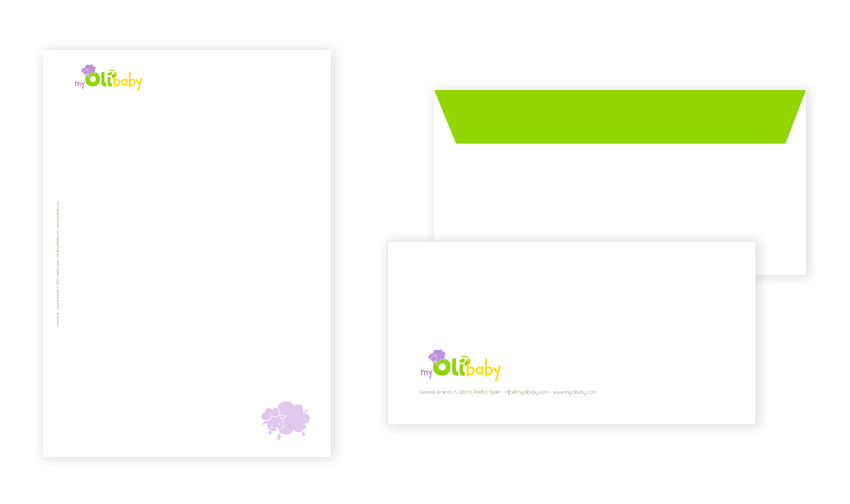 Proyecto de diseño de imagen corporativa my Olibaby, diseño de papelería corporativa. Proyecto de diseño de imagen corporativa my Olibaby, diseño de papelería corporativa.
